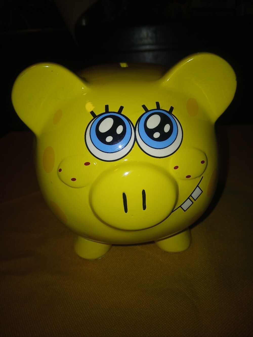 Spongebob Squarepants Large Ceramic Piggy Bank 2012 Viacom FAB Starpoint